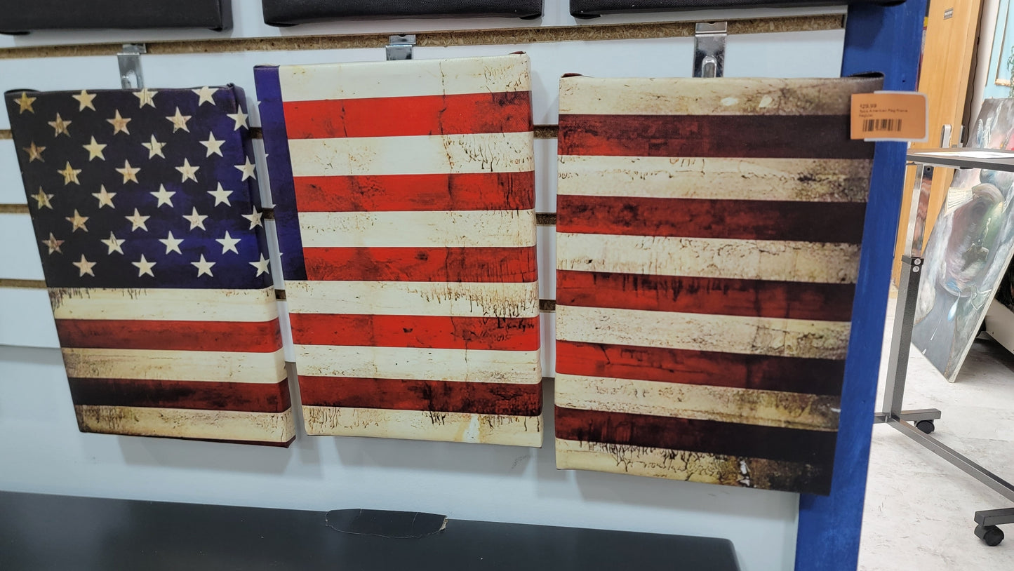 3pcs American Flag Frame