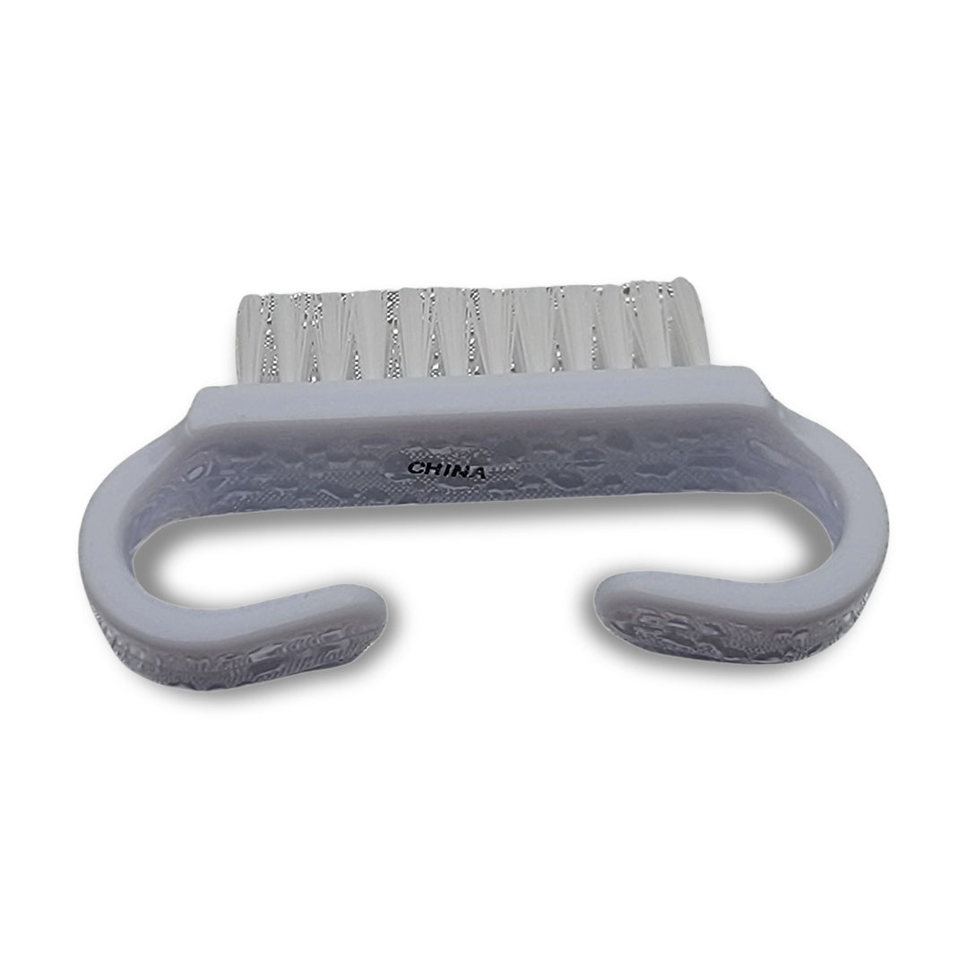 Mini Cleaning Brush: A white plastic, two-sided cleaning brush with a handle.