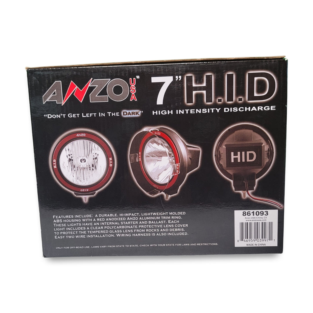 7" high intensity mount on light