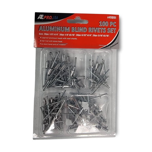 100pc alum blind rivets set #41091