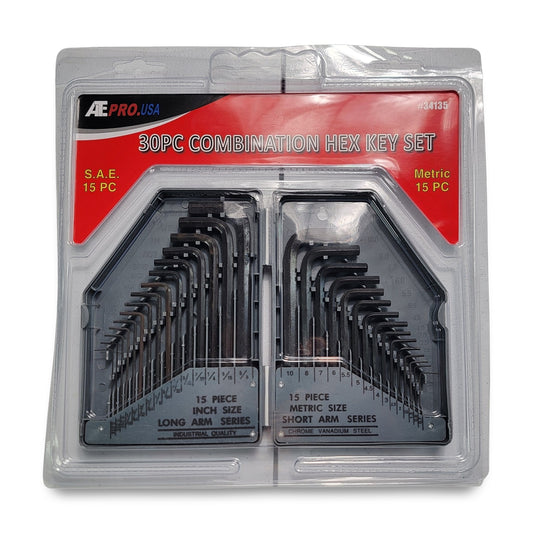 30pc combo hex key set #34135
