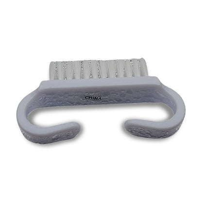 Mini Cleaning Brush: A white plastic, two-sided cleaning brush with a handle.