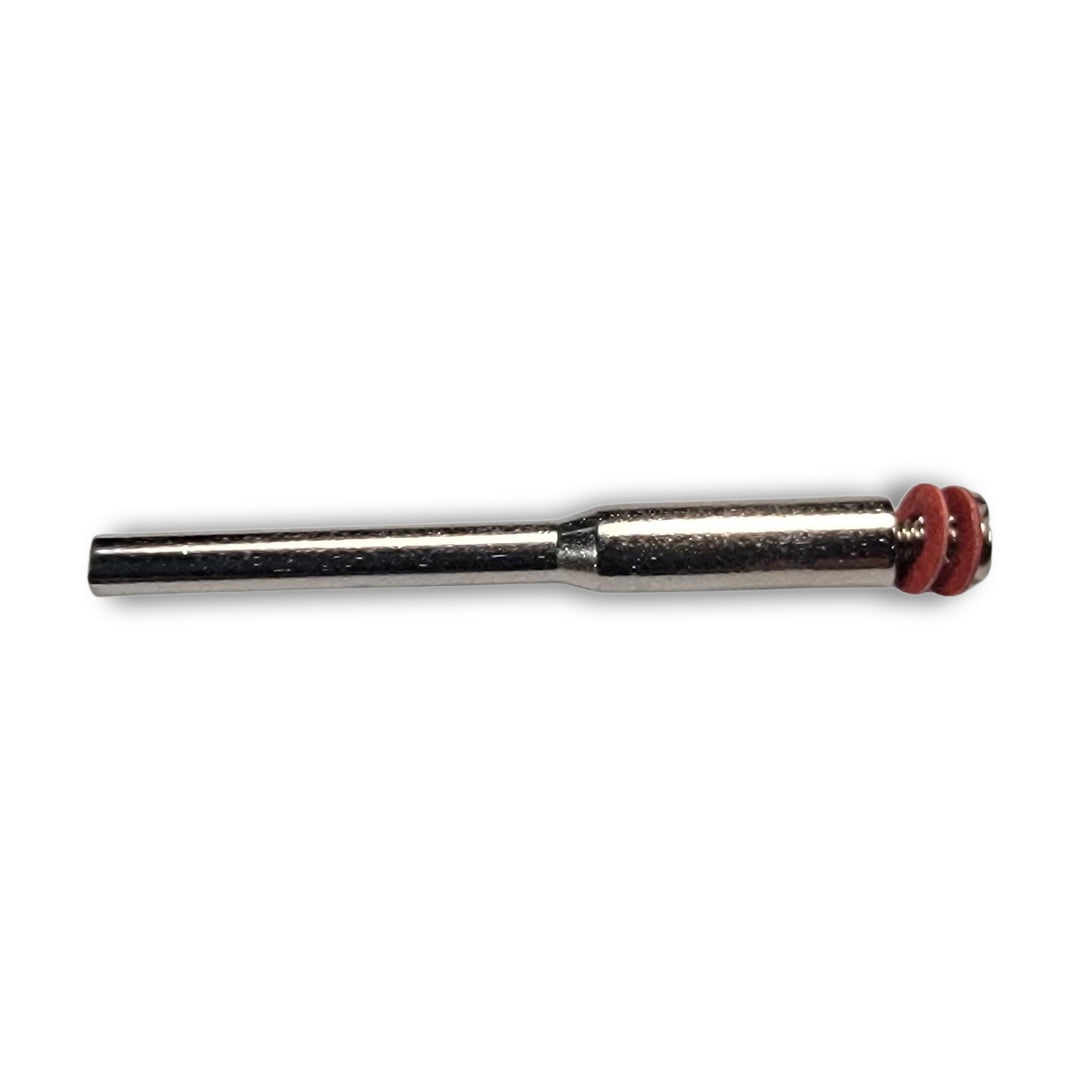 A close-up of a 20pcs Rotary Tool Cut Off Wheel with a textured red tip, set against a white background.