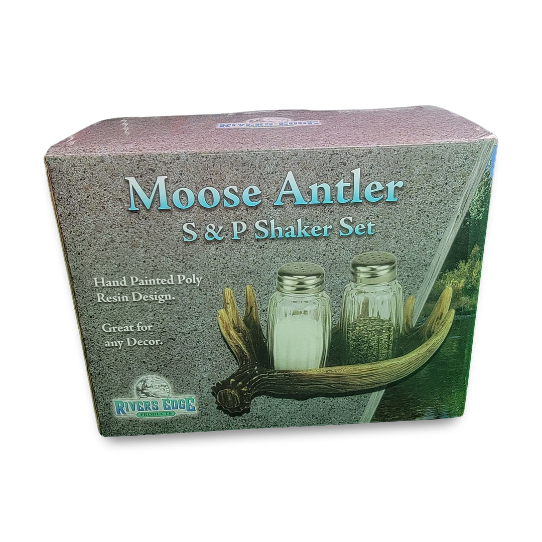 moose antler salt n pepper shaker