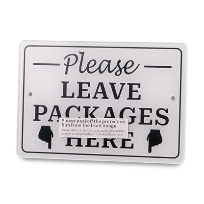 Please leave packages here